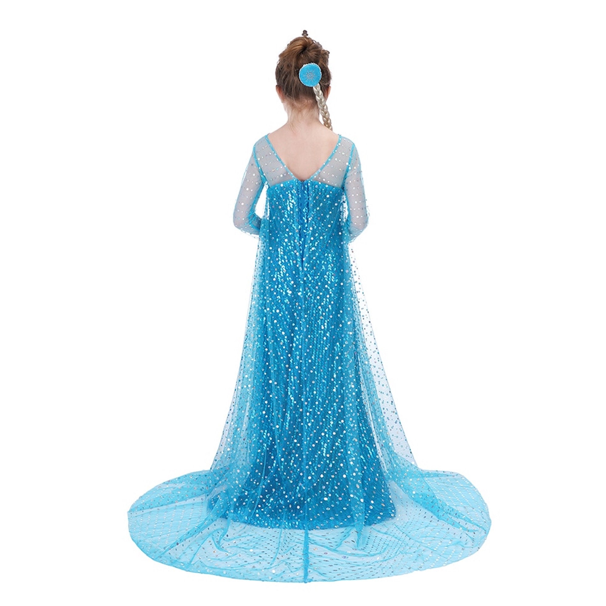 Halloween Costumes | Frozen Inspired Gown & Cape Set | Mia Belle Girls