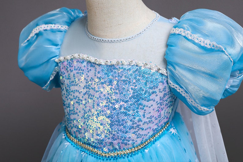Elsa Inspired Dress Birthday Party Cosplay Costume Dress - Etsy