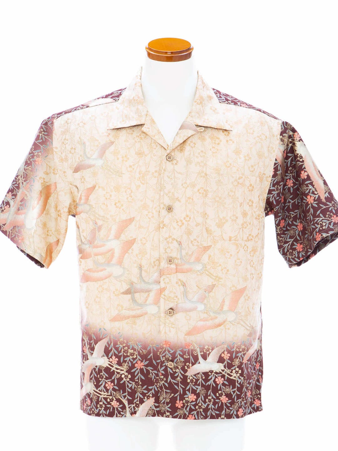 Hawaiian Aloha Shirt AH100419 JAPANESE VINTAGE KIMONO Revives - Etsy