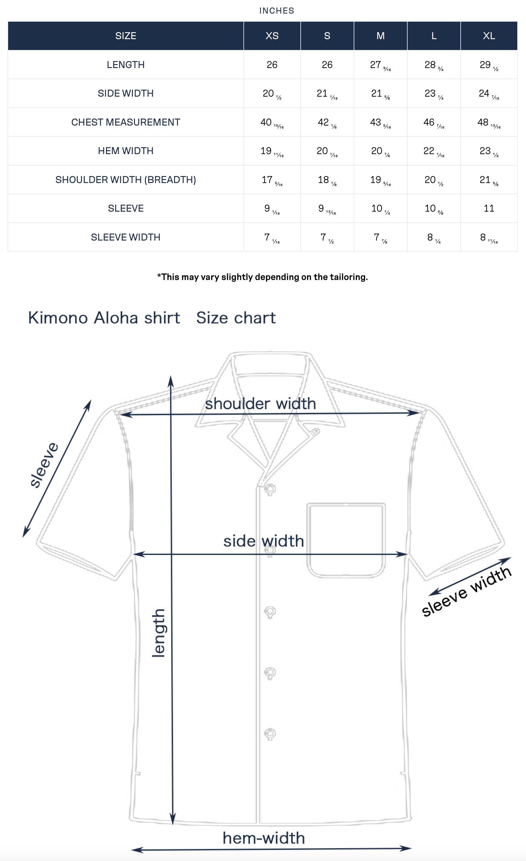 Hawaiian Aloha Shirt AH100410 JAPANESE VINTAGE KIMONO Revives