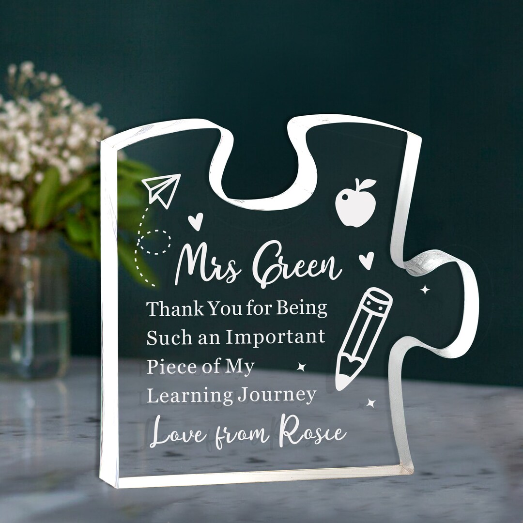 Thank You Teacher Gifts Personalised Thank You Gifts for Women Men