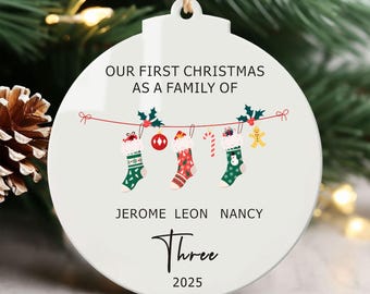 Personalised Christmas Baubles Christmas Tree Decorations Indoor, Family Ornaments 2025 Gift Ideas, Xmas Decor Stocking Stuffers Decoration