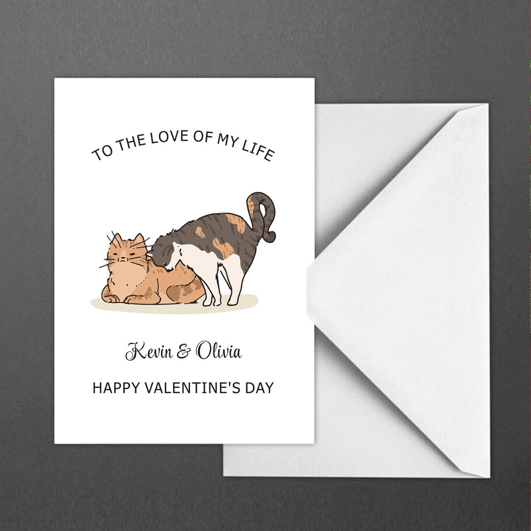 Personalised Valentine's Card for Him Her Husband Kids Wife Cute ...
