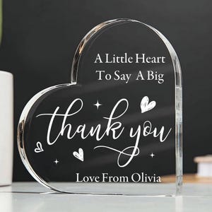 Thank You Teacher Gifts Personalised Thank You Gifts for Women Men Square Acrylic Plaque Teacher  Teacher Assistant Appreciation Gifts