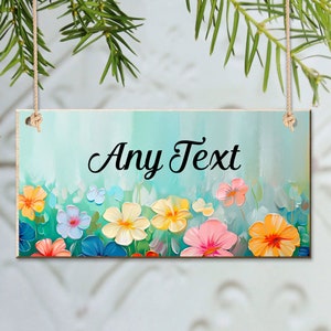 Personalised Garden Signs and Plaques for Outside Garden Signs Wooden Signs Welcome Sign Door Hanging Wall Sign Yard Signs Gardening Gifts