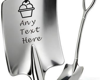 Custom Ice Cream Shovel Engraved Stainless Steel Ice Cream Spoon Custom Ice Cream Scoop Personalised Gift for Fathers Day Birthday Christmas