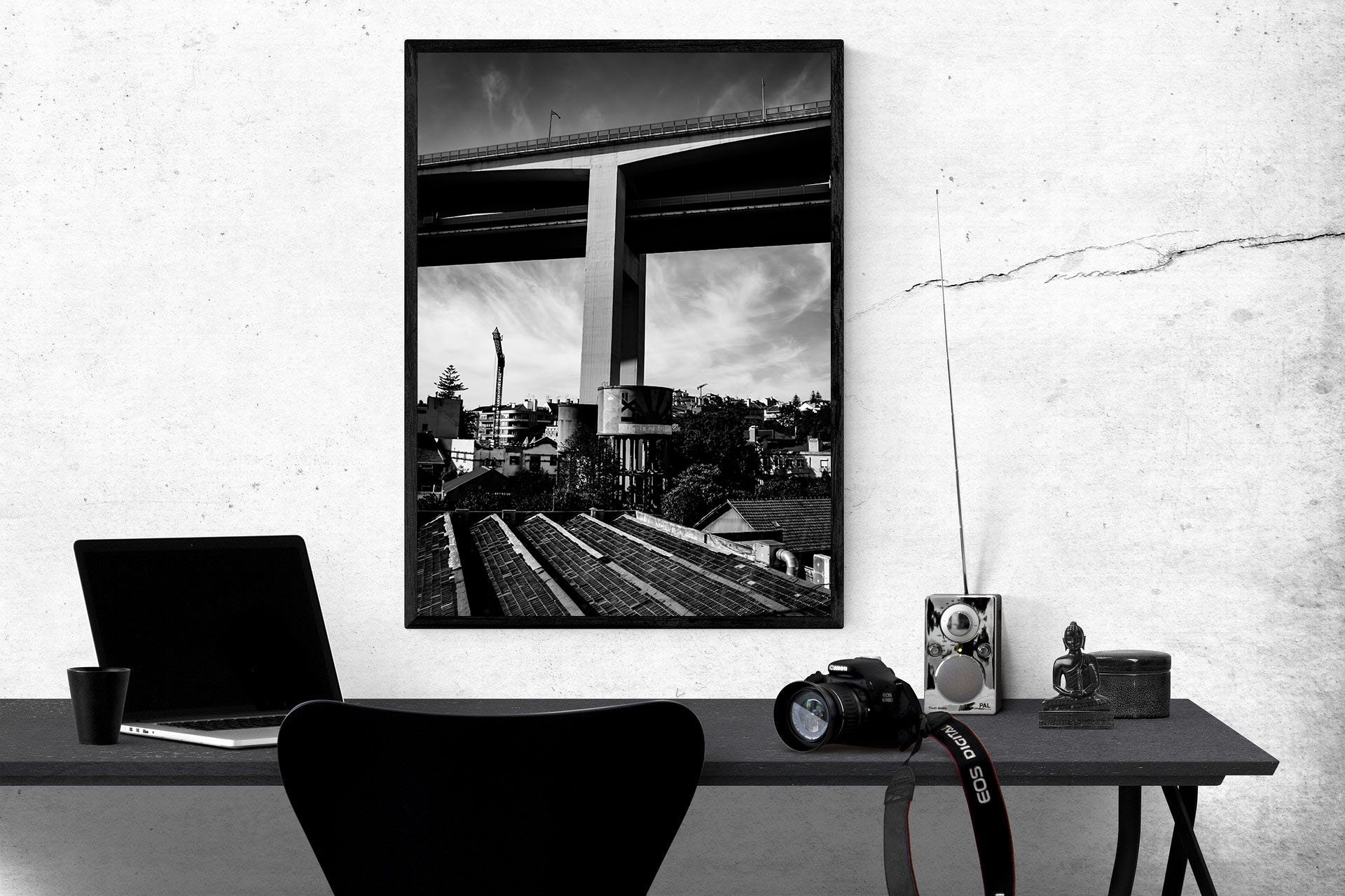 Affiche | Poster Tableau Photographie Décoration Murale Pont Du 25 Avril Depuis L'x Factory - Lisbon