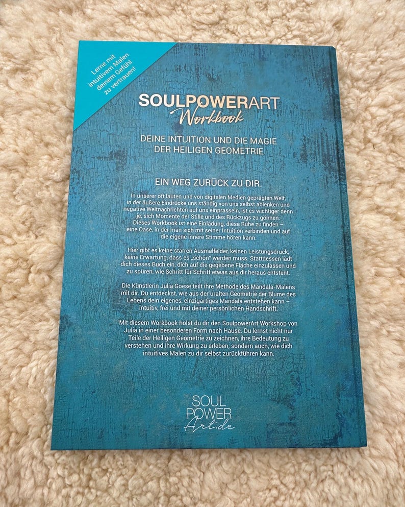 BOOK SoulpowerArt WORKBOOK A4 – Your intuition and the magic of sacred geometry. image 2