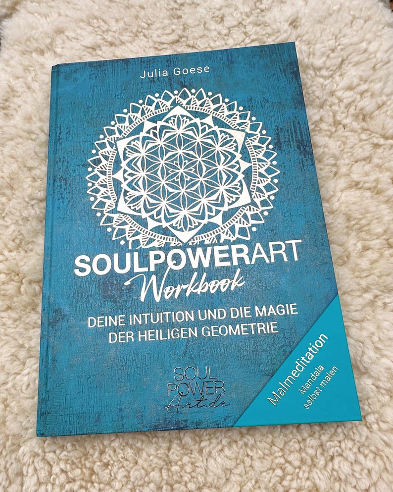 BOOK SoulpowerArt WORKBOOK A4 – Your intuition and the magic of sacred geometry. image 1
