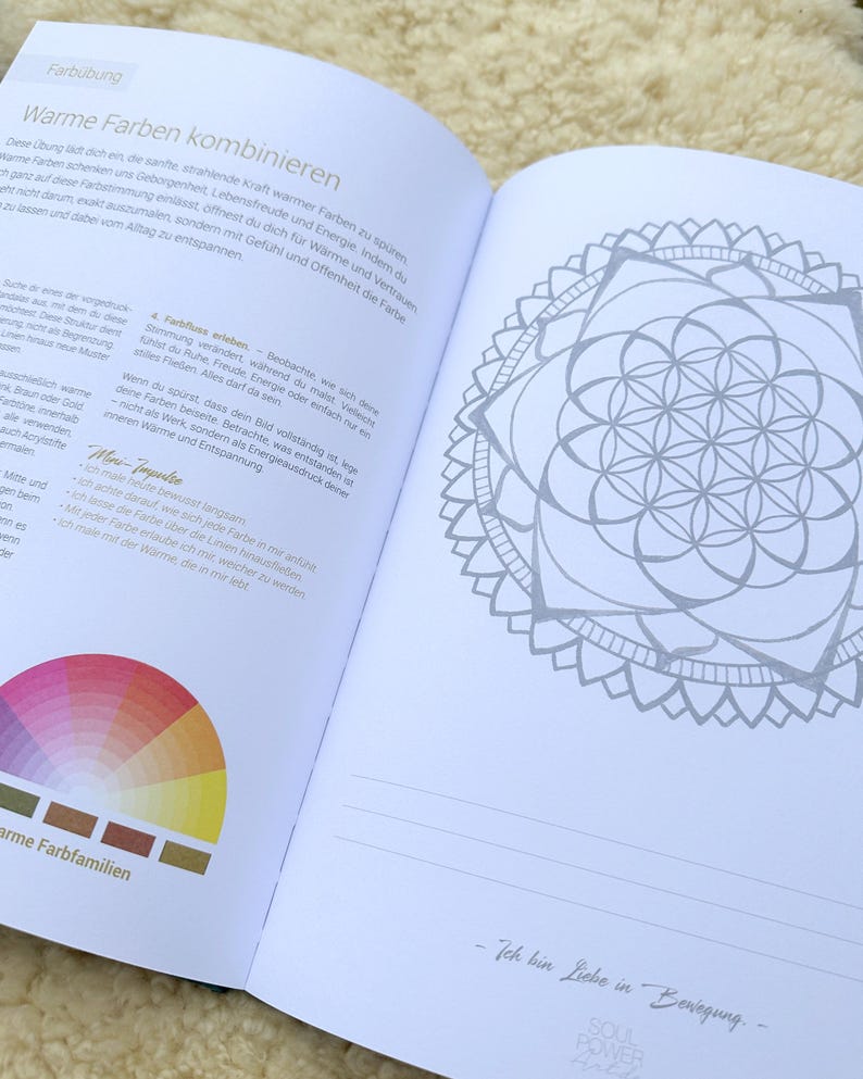 BOOK SoulpowerArt WORKBOOK A4 – Your intuition and the magic of sacred geometry. image 5