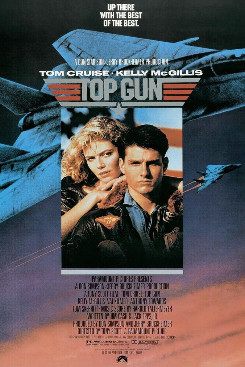 Top Gun Movie Poster Movie Poster Regular Style Size 24 X 36 Etsy