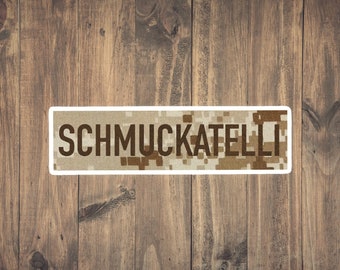 Schmuckatelli Sticker - Funny military | Military Sarcasm | Military Humor | Military Stickers | Gift for him | John Doe of the corp