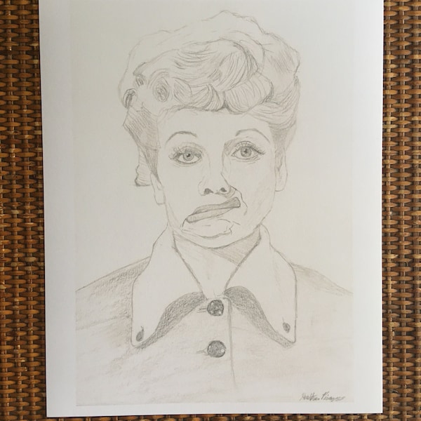 I Love Lucy: Lucille Ball art print