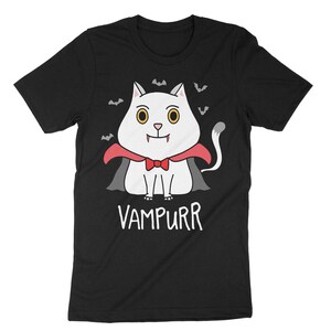 Vampurr Shirt, Cute Cat Vampire, Cat Vampire Shirt, Cute Cat Shirt, Halloween Shirt, Halloween Gift, Cat Lover Shirt, Cat Mom, Cat Dad Gift