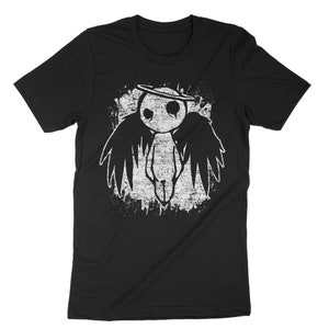 Emo Angel Shirt, Gift For Emos, Emo Angel Graphic Tee, Sad Emo Shirt, Rock Music Genre, Punk Shirt, Emo Clothing, Emo Core Shirt Black