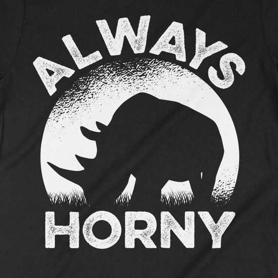 レディースファッション Keep Rhinos Horny Funny Animal Lover T Shirt Keep Rhinos Horny T Shirt Save Wildlife Preservation Tee-BN