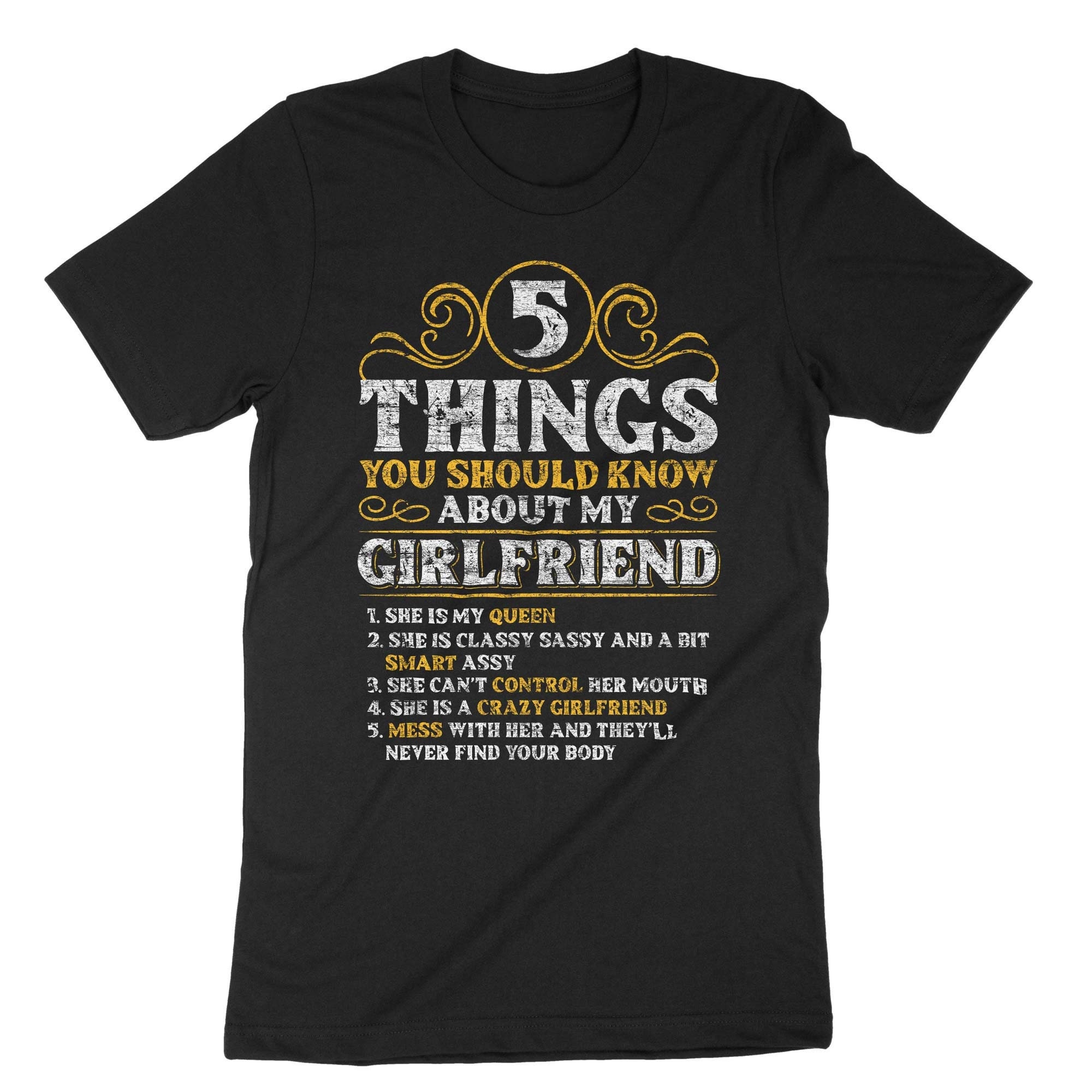 5 Things You Should Know About My Girlfriend Boyfriend Shirt photo