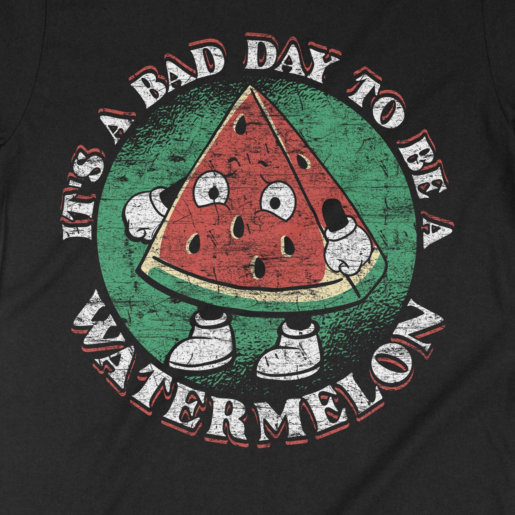 ◆LEE◆ Watermelon Buddy Graphic T-Shirt Black Watermelon Heart Black T-shirt – ZAID FAROUKI