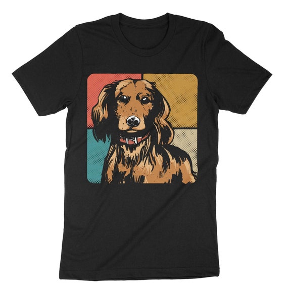 Womens Dachshund Wire-Hair Shirt. Floral Flower Vintage Retro V-Neck T-Shirt Womens Dachshund Wire-Hair Shirt. Floral Flower Vintage Retro V-Neck T-Shirt