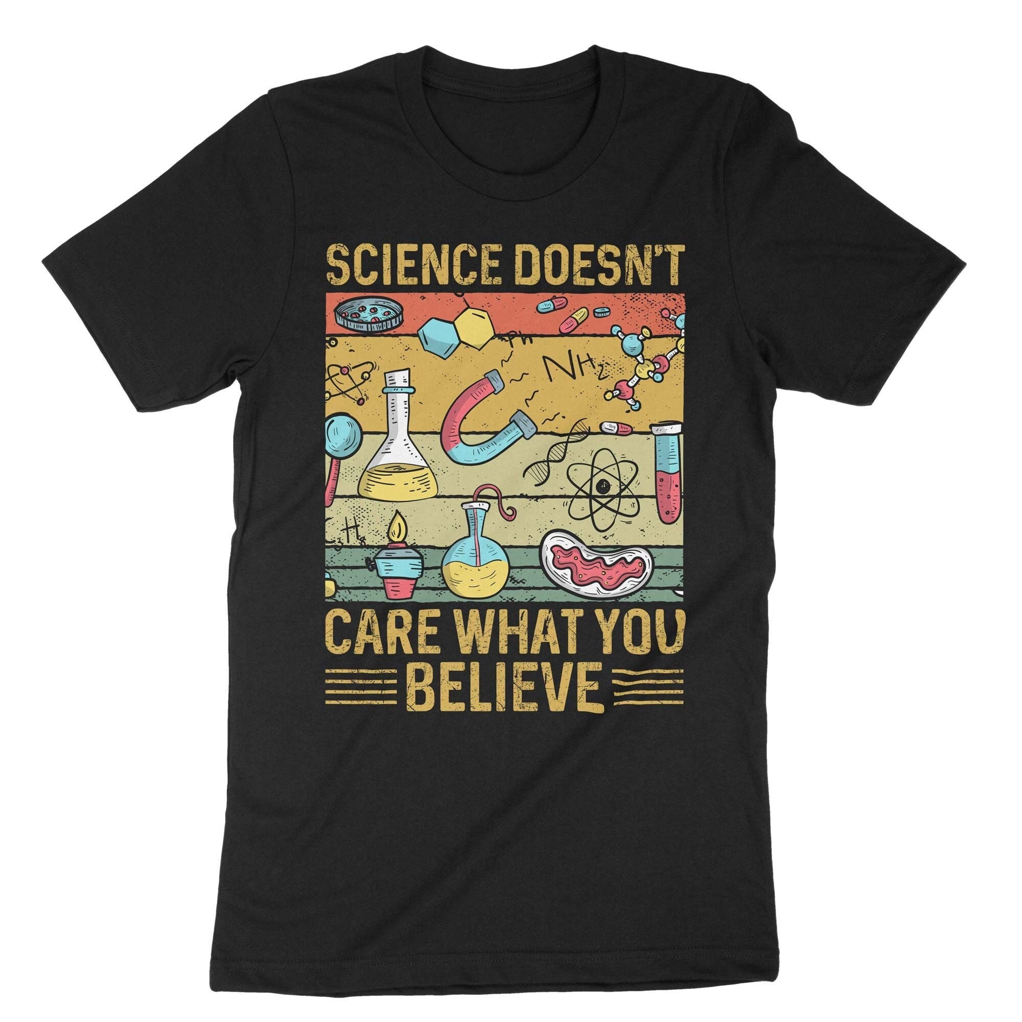 レディースファッション Science Doesnt Care What You Believe In Funny T-Shirt EF-APP-CWT-00003(TrueRoyal).jpg