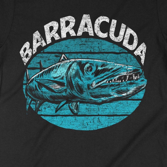 Barracuda, Fish Shirt, Funny Fishing Shirt, Fishing Rod, Gone