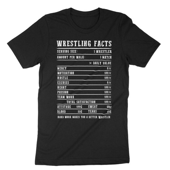 Wrestling Shirt Funny | Nutrition Facts For Wrestler Wrestling Shirt Funny | Nutrition Facts For Wrestler