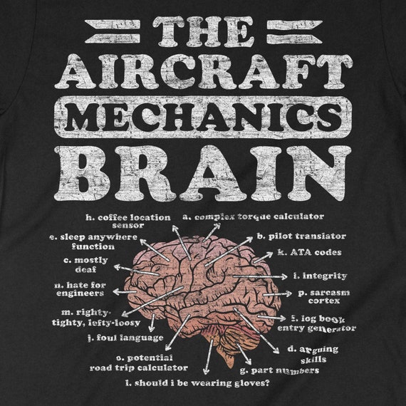 Aircraft Mechanic's Brain - Aircraft Mechanic T-Shirt Aircraft Mechanic's Brain - Aircraft Mechanic T-Shirt