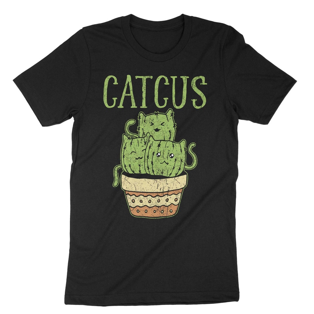 Catcus Cat Cactus, Cat Shirt, Cactus T-shirt, Funny Kitten, Mexican ...