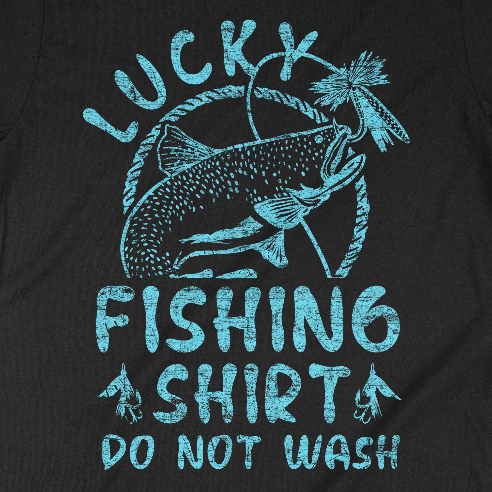 This Is My Lucky Fishing Do Not Wash Funny Fishing Men's T-Shirt 