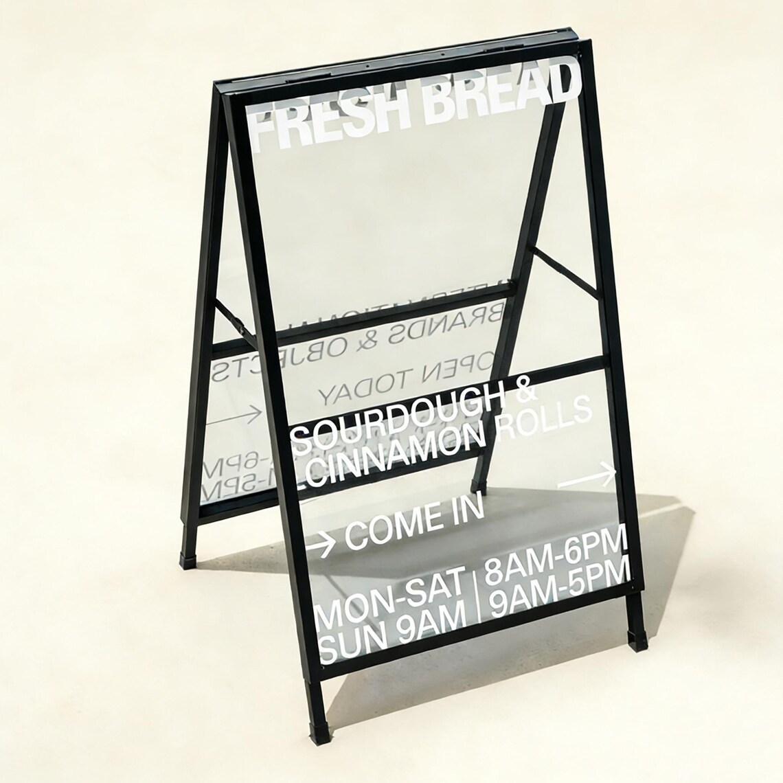 Table Aframe Menu Custom Outdoor A-frame Menu Board,double-sided Weatherproof Pavement ...