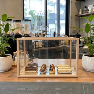 Clear Dustproof Acrylic Storage Showcase, Countertop Bread Pastry Display Box, Collectible Figurine Display Case