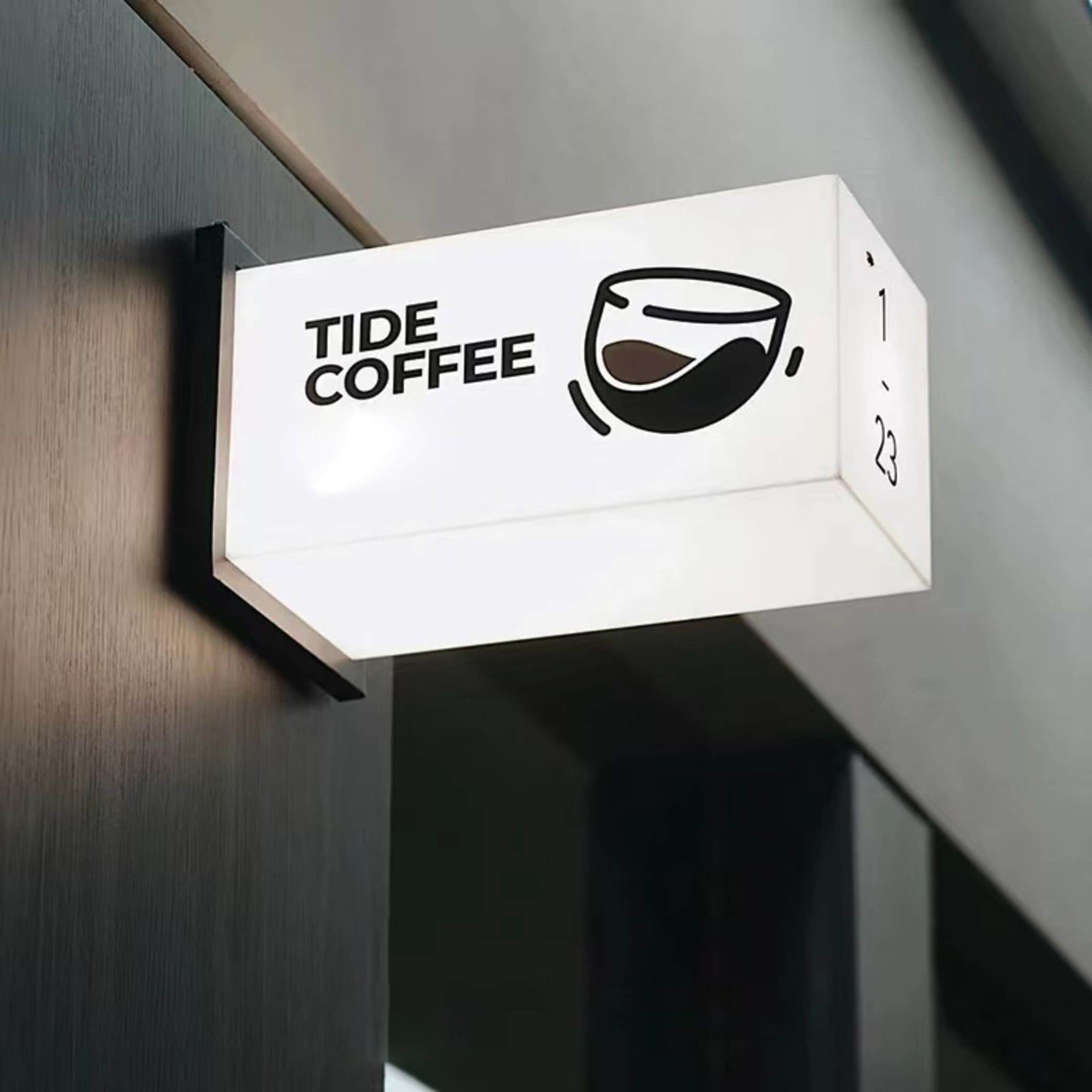 Custom Acrylic Lightbox Sign,advertising Logo,outdoor Storefront Name