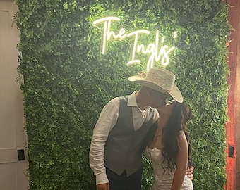Personalized  Wedding Neon Sign,Led Neon Light For Party Decor,Handmade Neon Lights, Family Neon Led Sign,Wall For Art Decor,Engagement Gift