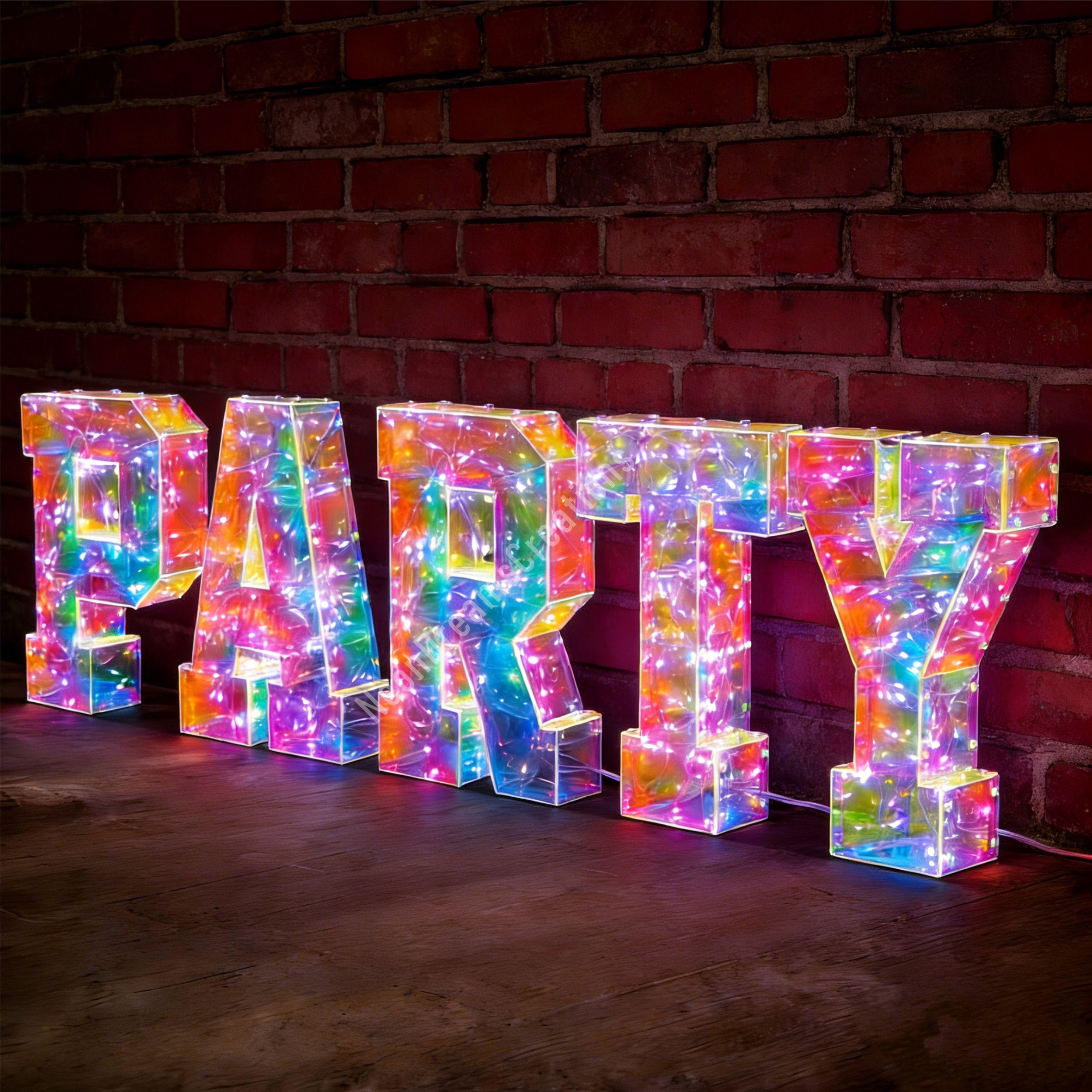 LED BABY Alphabet Marquee Signs, Custom Words Phrases, Glowing Light ...