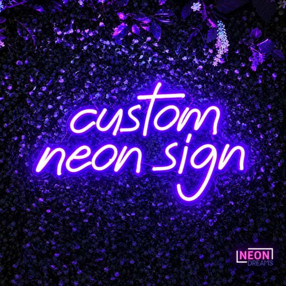 Customized Neon Signs, Create your own sign, Wedding Signs, Company Logo, Brand Logo, Gift Ideas, Room Lights, Living Ro