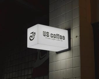 LED Light Box Sign | Outdoor Advertising Display | Custom Business Signage | Waterproof Illuminated Sign | Professional Storefront Light