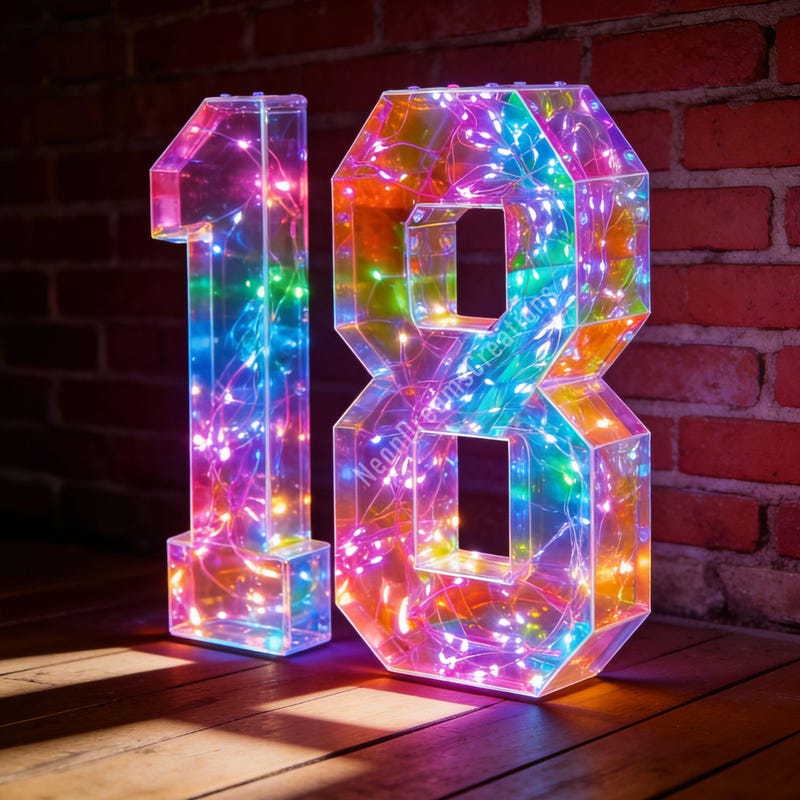 Light up Numbers - Etsy New Zealand