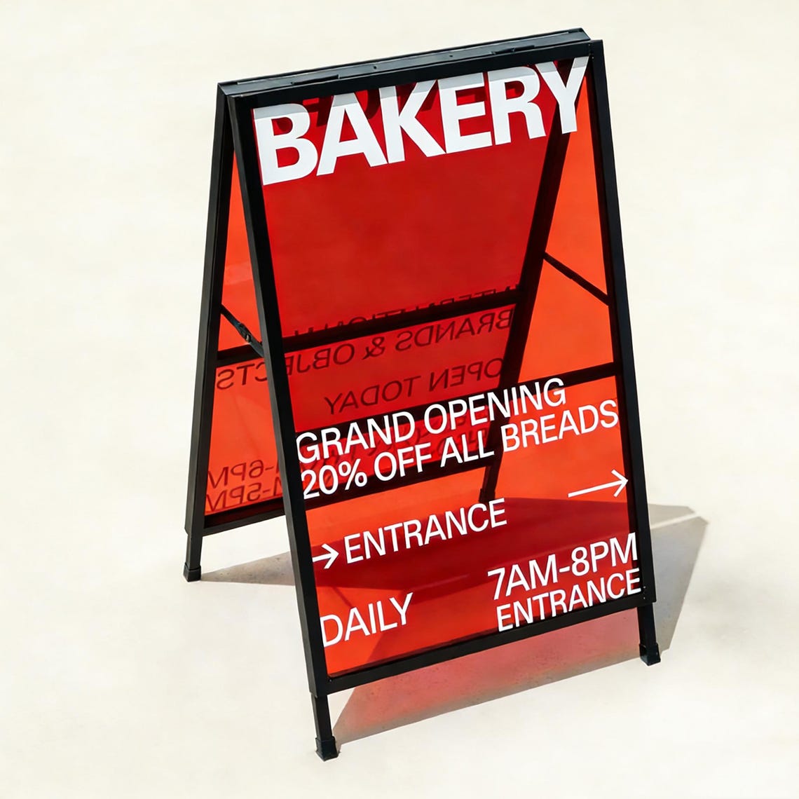 Table Aframe Menu Custom Outdoor A-frame Menu Board,double-sided Weatherproof Pavement ...