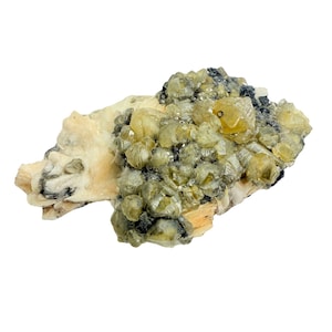 big cerusite in barite ,  minerals Specimen, fine mineral, mineral collection, crystal collection, structureminerals,