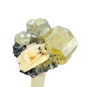 cerusite with barite and galena, fine mineral, mineral collection, crystal collection, structureminerals,