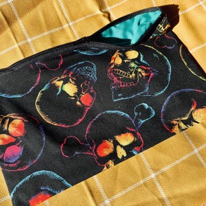 Rainbow Skull Pouch