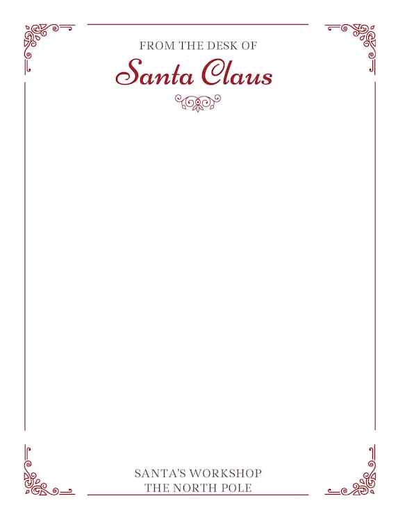 Letter from santa template pdf discount