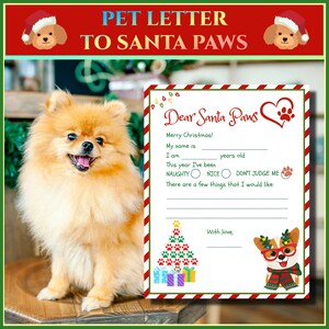 Pet Dogs, Letter To Santa | Extremely Beautiful Designs | Ready To Use | No Editing Required | Digital High-Quality PDF Files