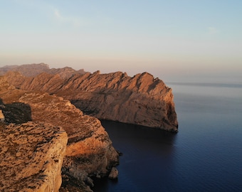 DIGITALE Dateien - Mallorquinischer Sonnenaufgang über dem Serre de Tramuntana Gebirge. Wohnkultur Wandkunst
