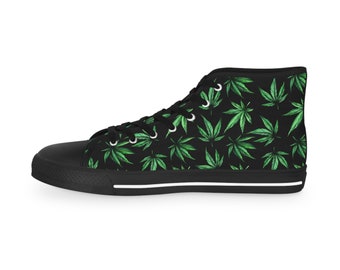 Cannabis Men's High Top Sneakers