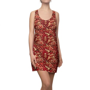 Boho Floral Racerback Dress: Women&#39;s Summer Festival Outfit