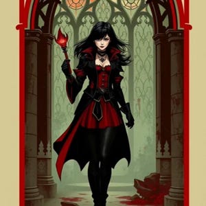 Gothic Fantasy Zip Hoodie: Unisex Cotton-Poly Blend Sweatshirt