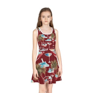 Girls&#39; Sleeveless Sundress (AOP)