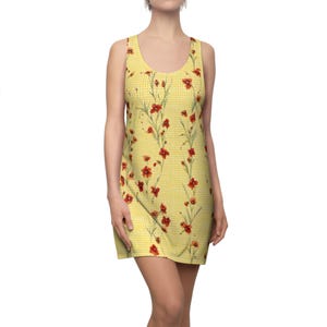 Floral Racerback Dress: Lightweight Polyester Summer Outfit