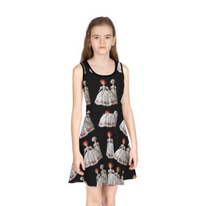Girls&#39; Sleeveless Sundress (AOP)
